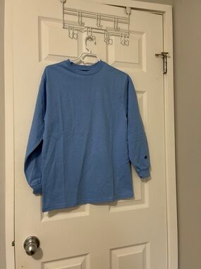 Champion Sky Blue Long Sleeve Crew Tee